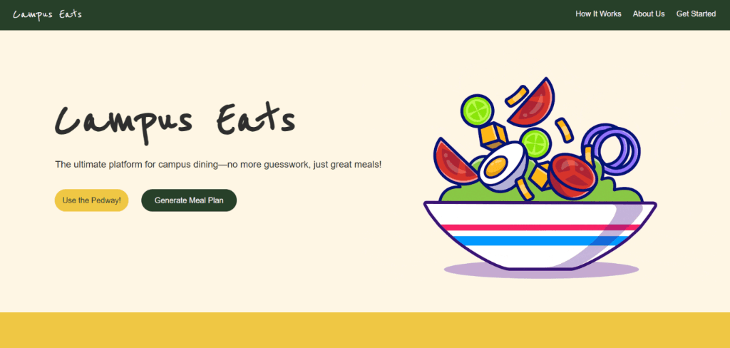 Campus Eats Devpost page
